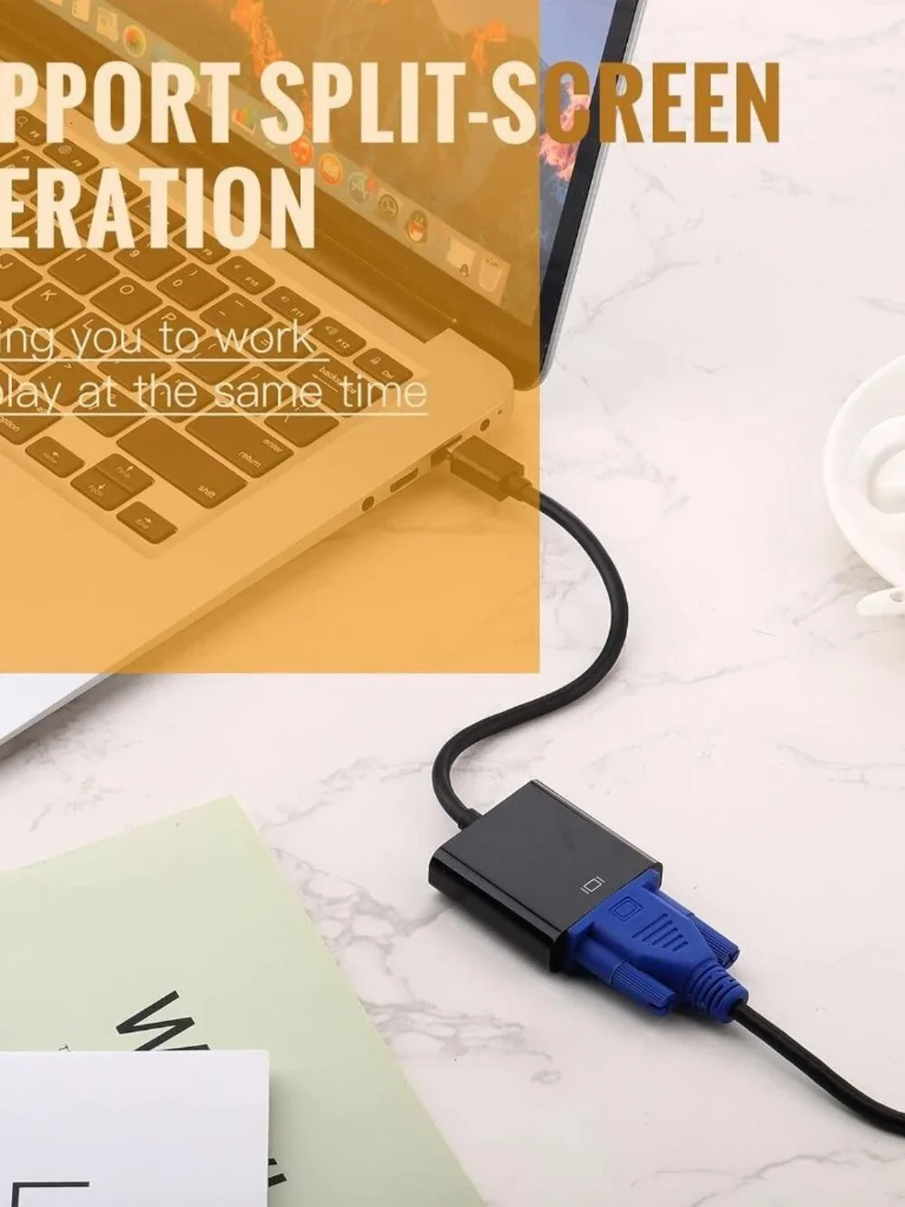 20 Pcs Mini Display Port to VGA Adapter, DP to VGA Adapter Displayport to VGA Ad